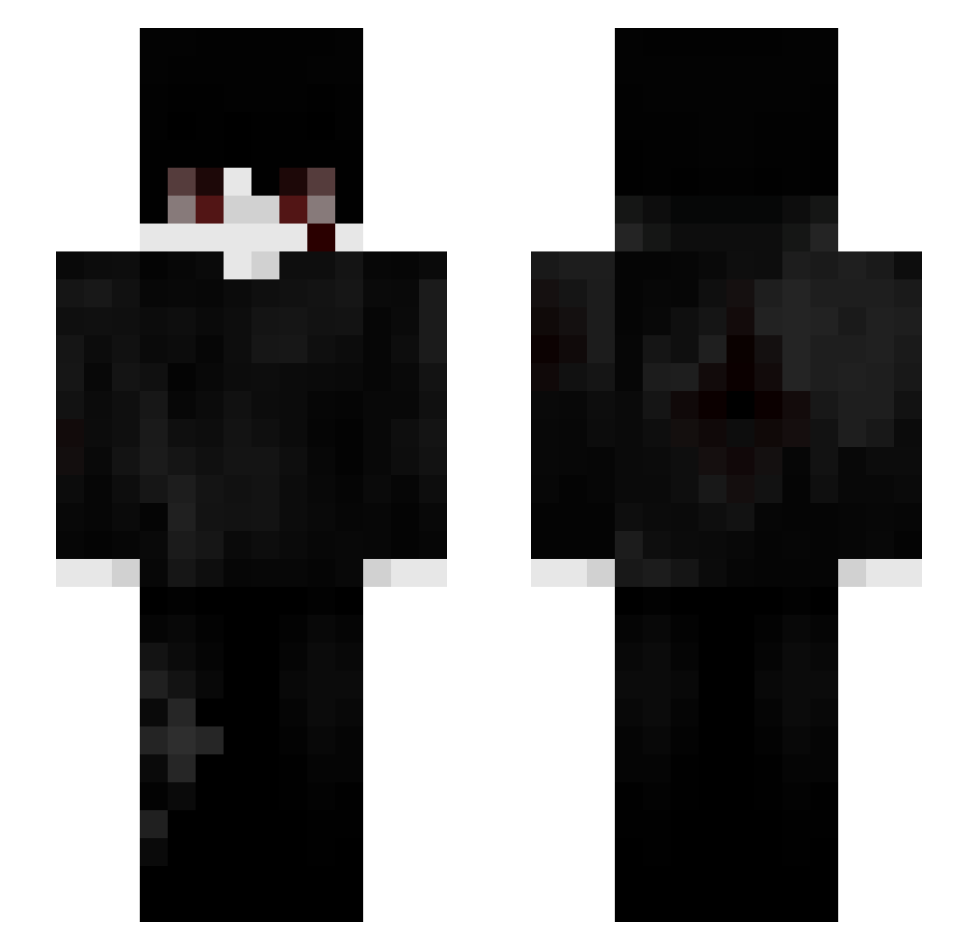 uTioLuizy Minecraft skin, front and back view