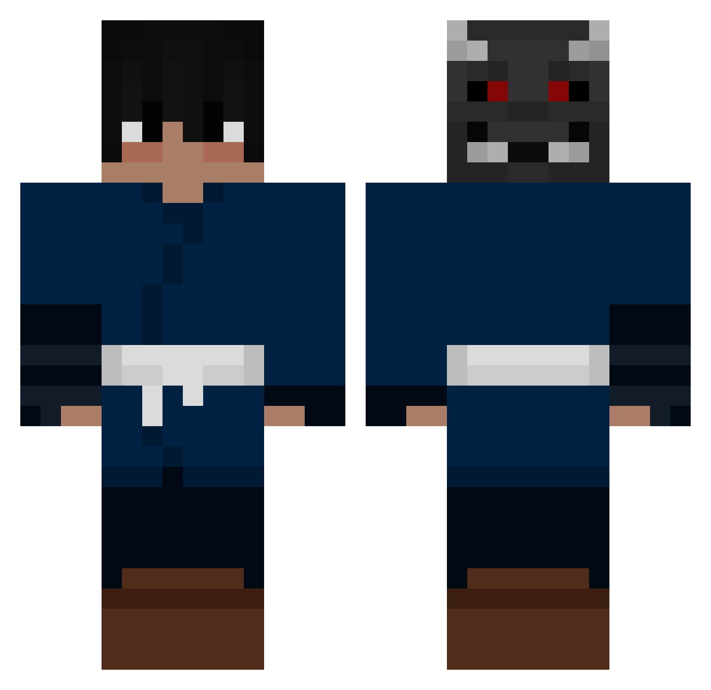 Leon_TL4 Minecraft skin, front and back view