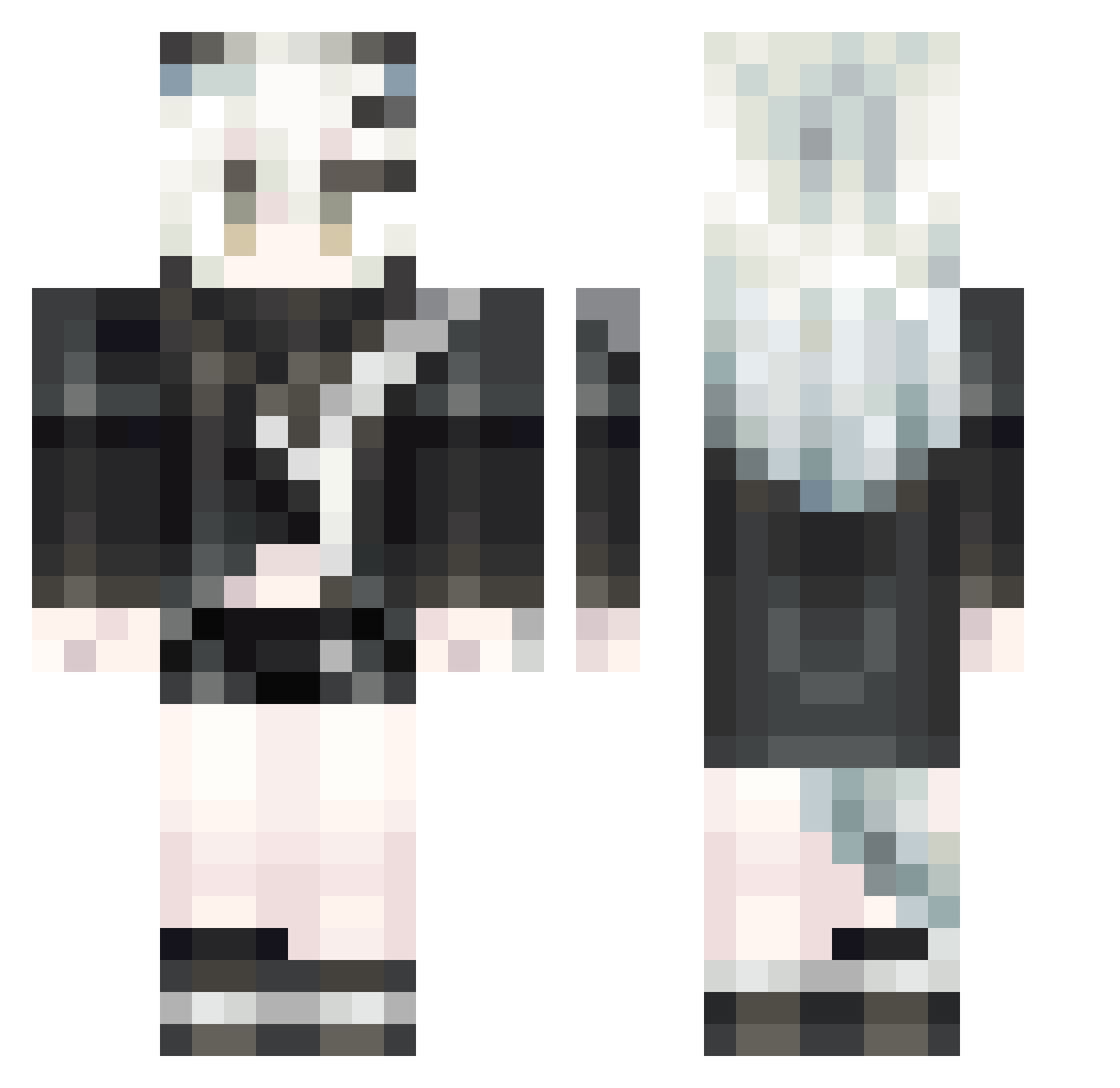 system_out_ Minecraft skin, front and back view