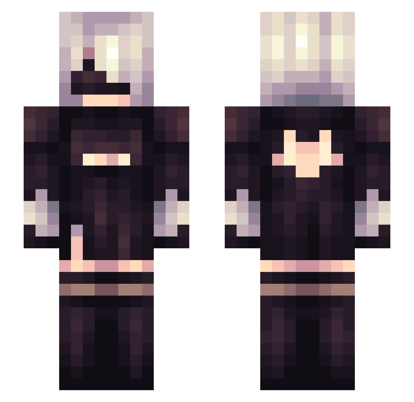 lKaydenl Minecraft skin, front and back view