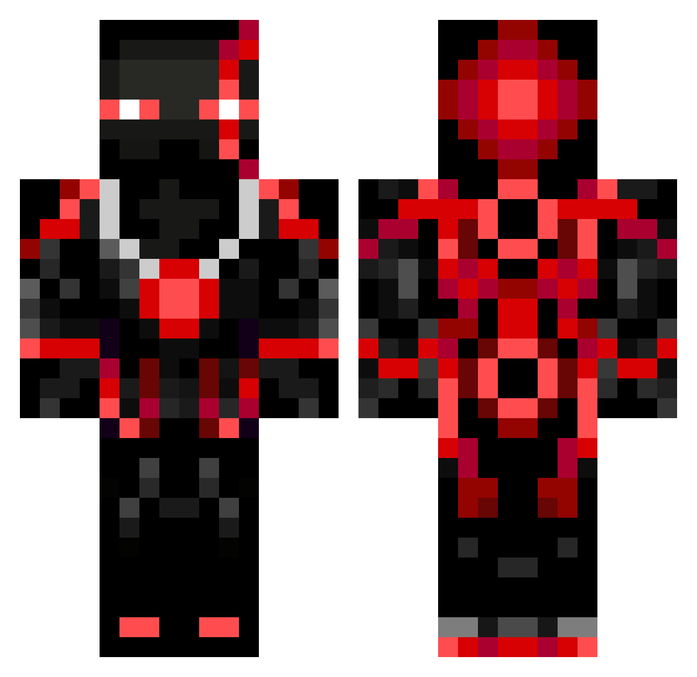 Sigvart Minecraft skin, front and back view