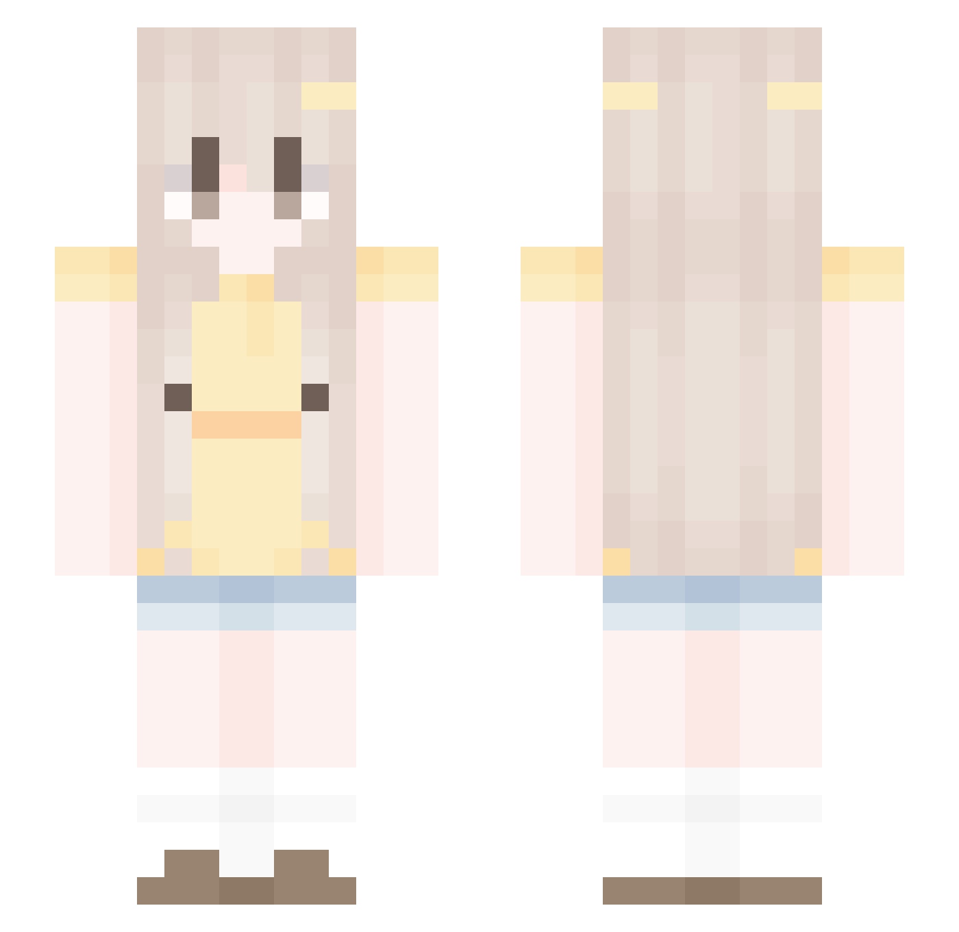 Triple_k_kebab Minecraft skin, front and back view