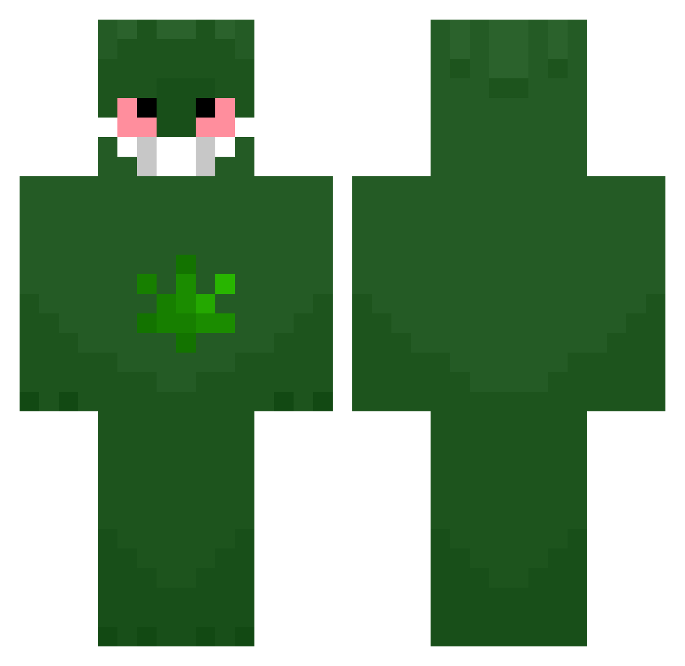 laflaremadlavel Minecraft skin, front and back view