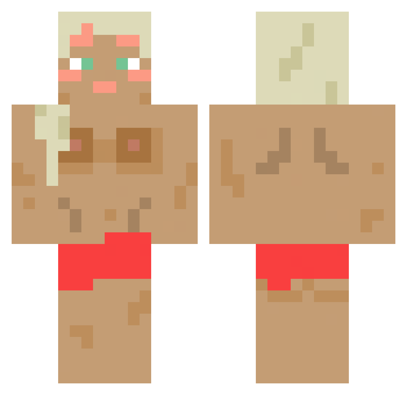 MicMac48 Minecraft skin, front and back view