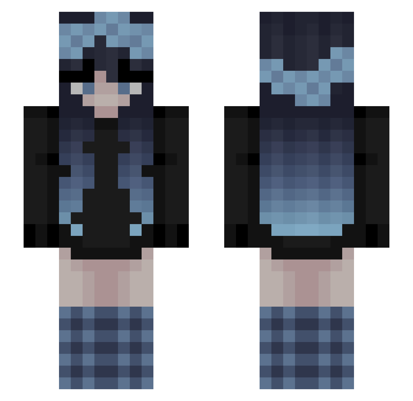 racerexc250 Minecraft skin, front and back view