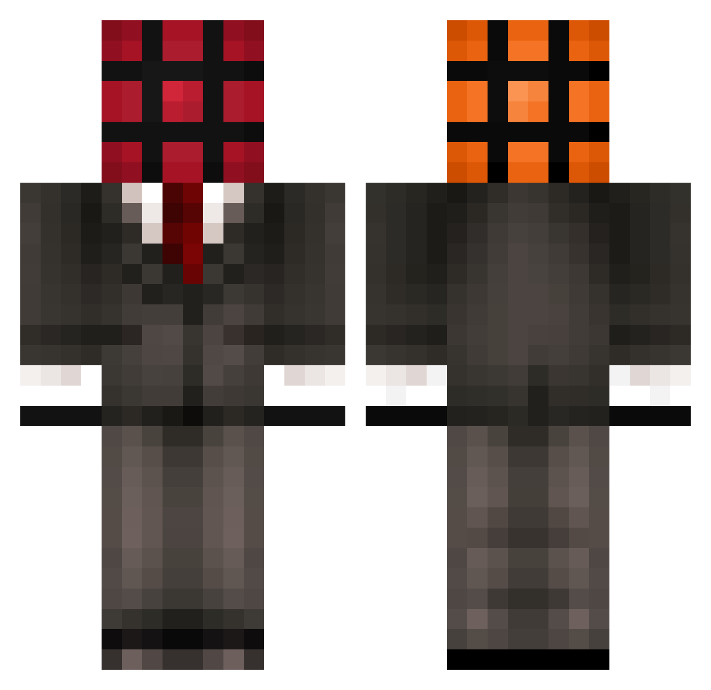 Maxneto Minecraft skin, front and back view