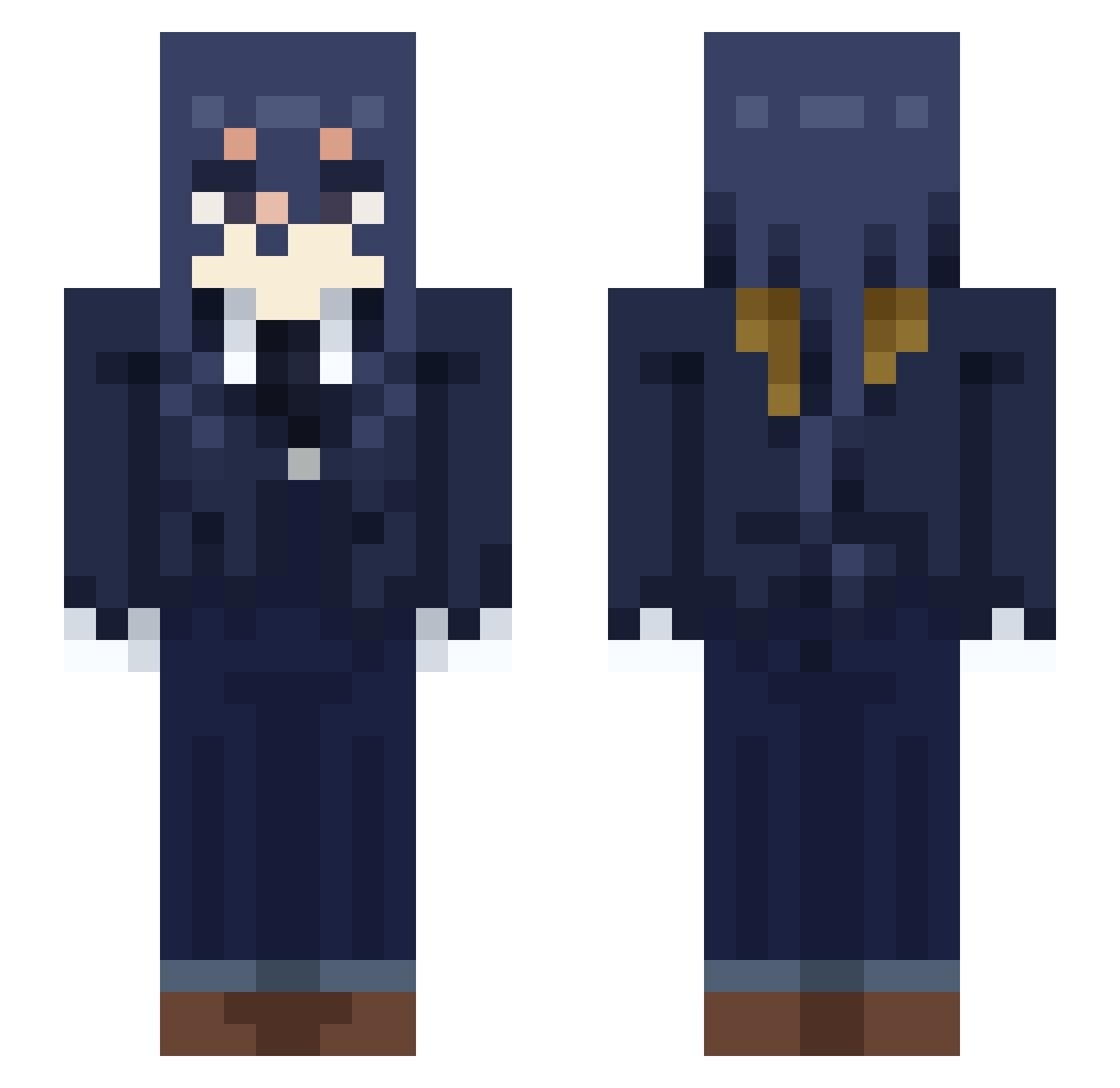 ScrollsOW Minecraft skin, front and back view