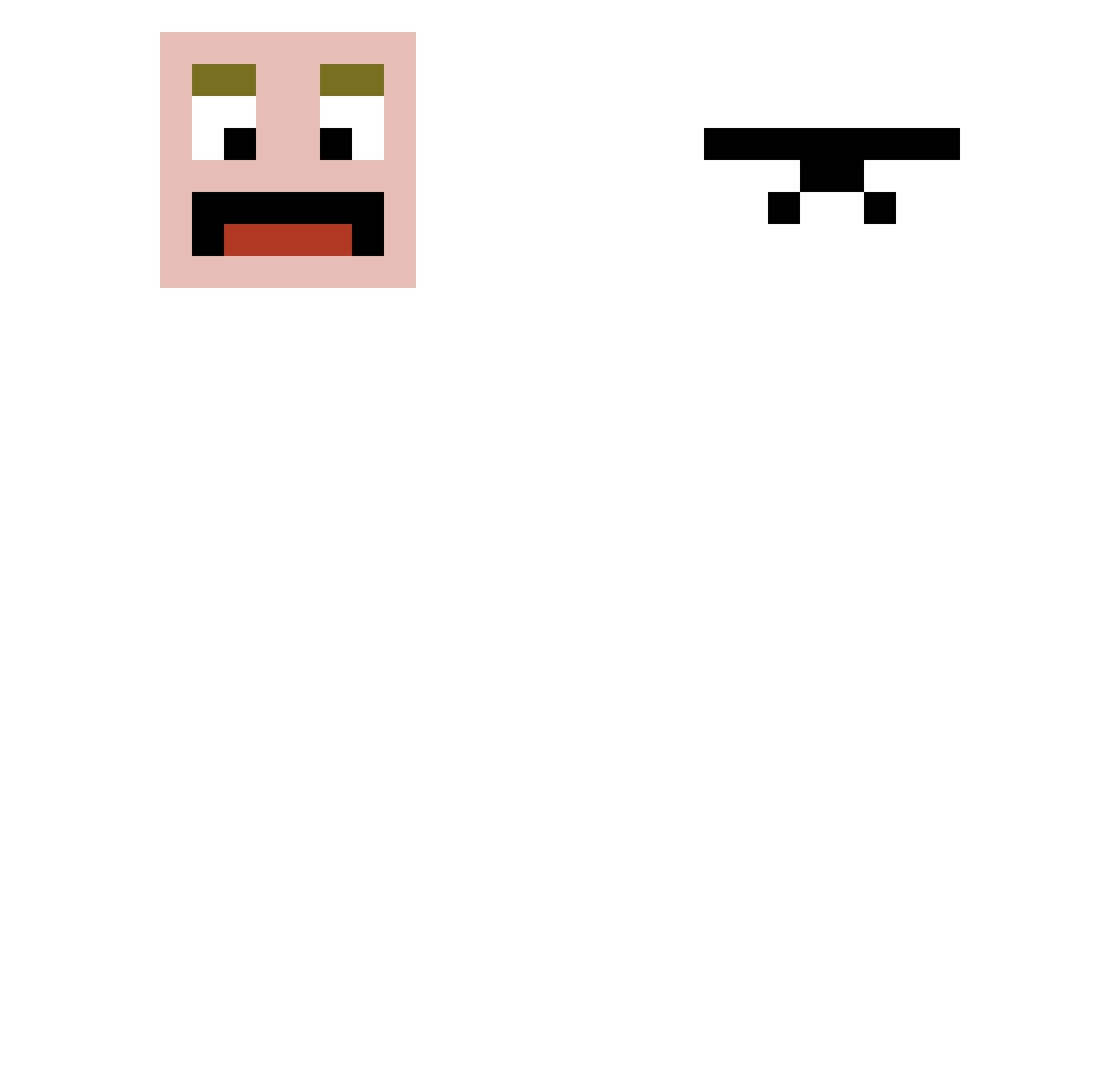ValiantVagabond Minecraft skin, front and back view
