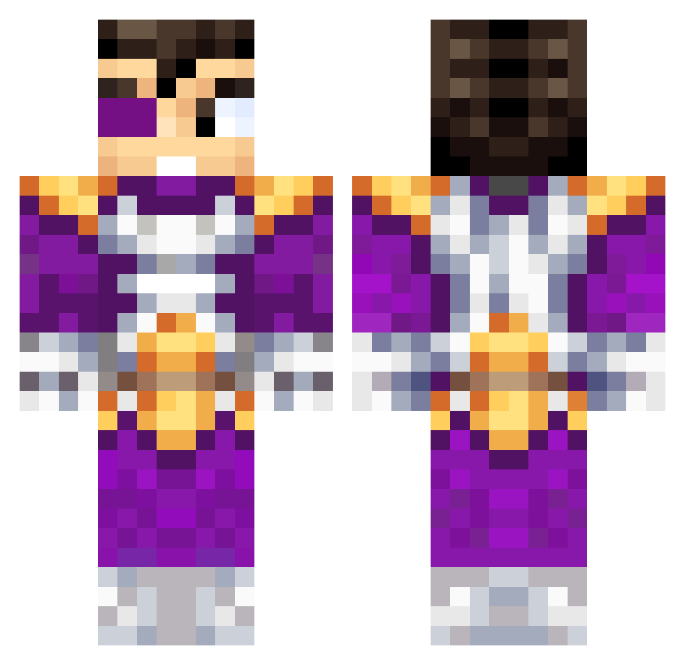 Joako_H Minecraft skin, front and back view