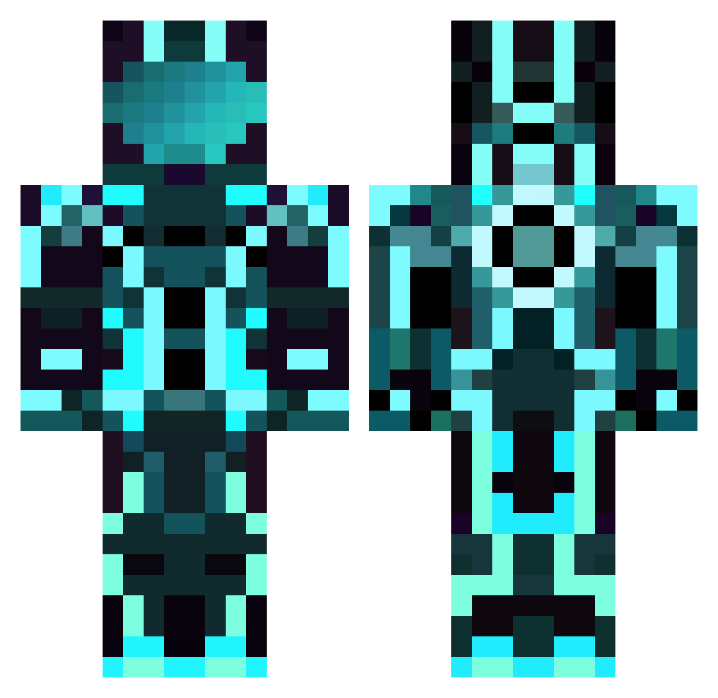 S0TH0N Minecraft skin, front and back view