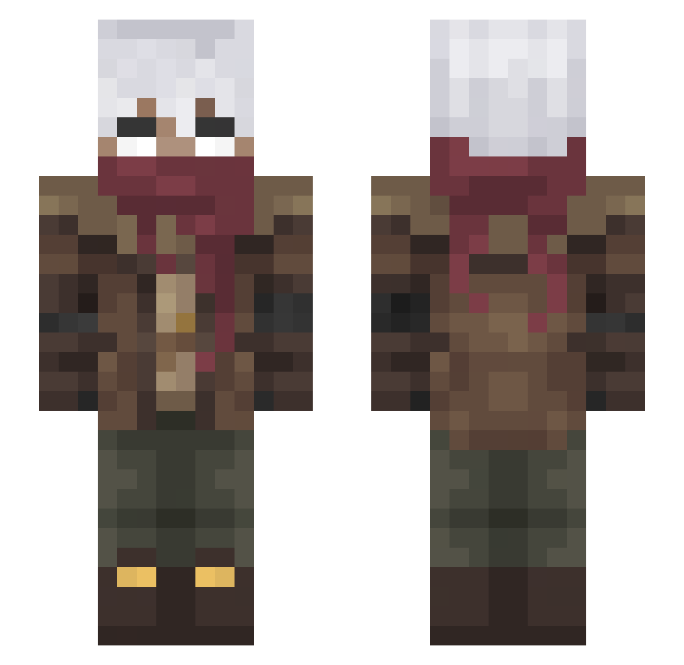 _xkspv_ Minecraft skin, front and back view