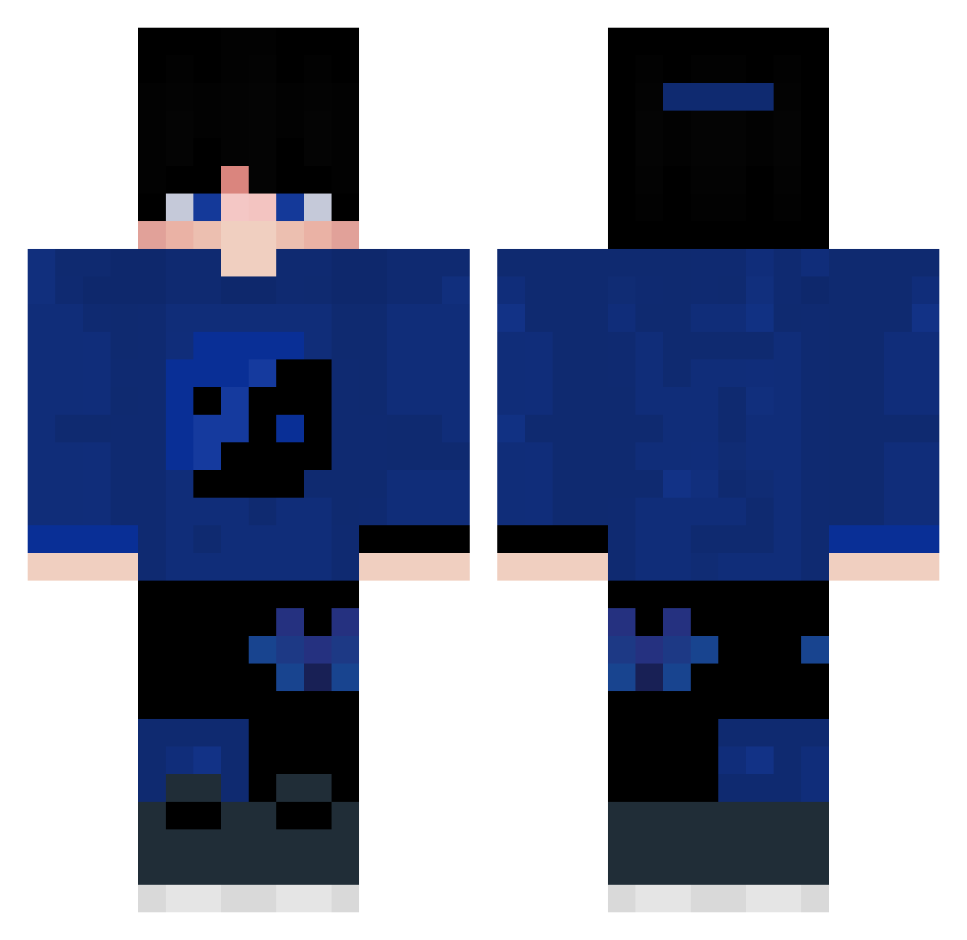 1TN_ Minecraft skin, front and back view