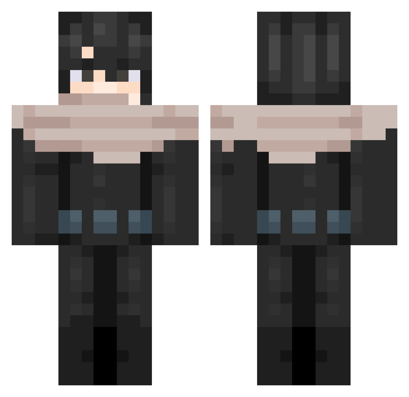 Chenchino Minecraft skin, front and back view