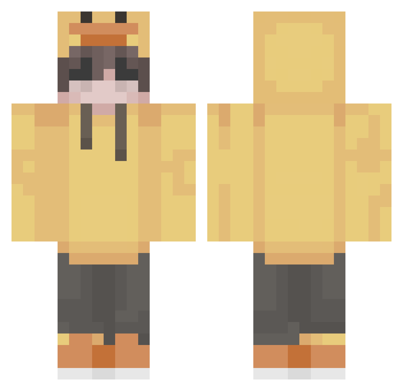 s4muellima Minecraft skin, front and back view