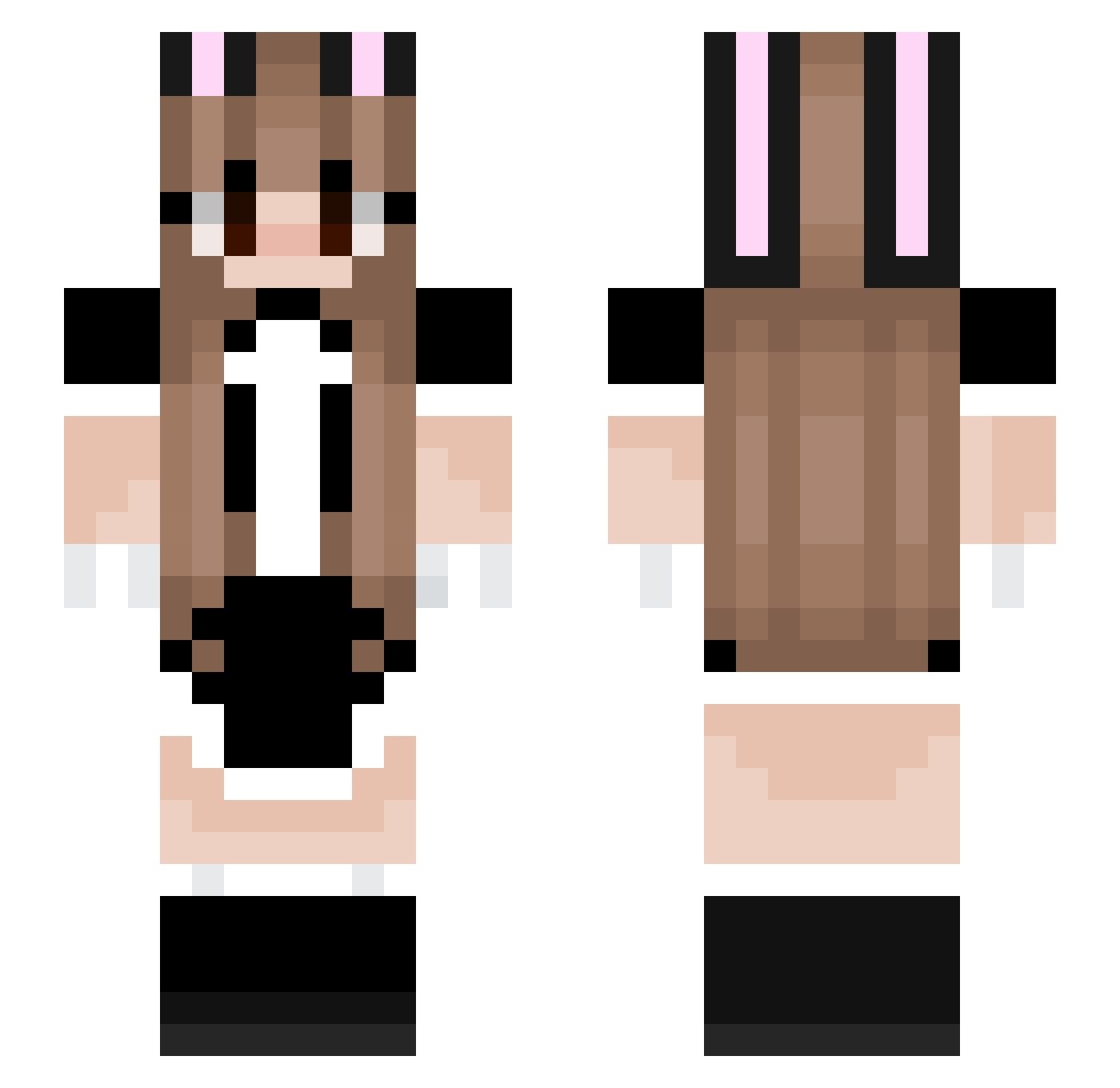 spookysophia Minecraft skin, front and back view