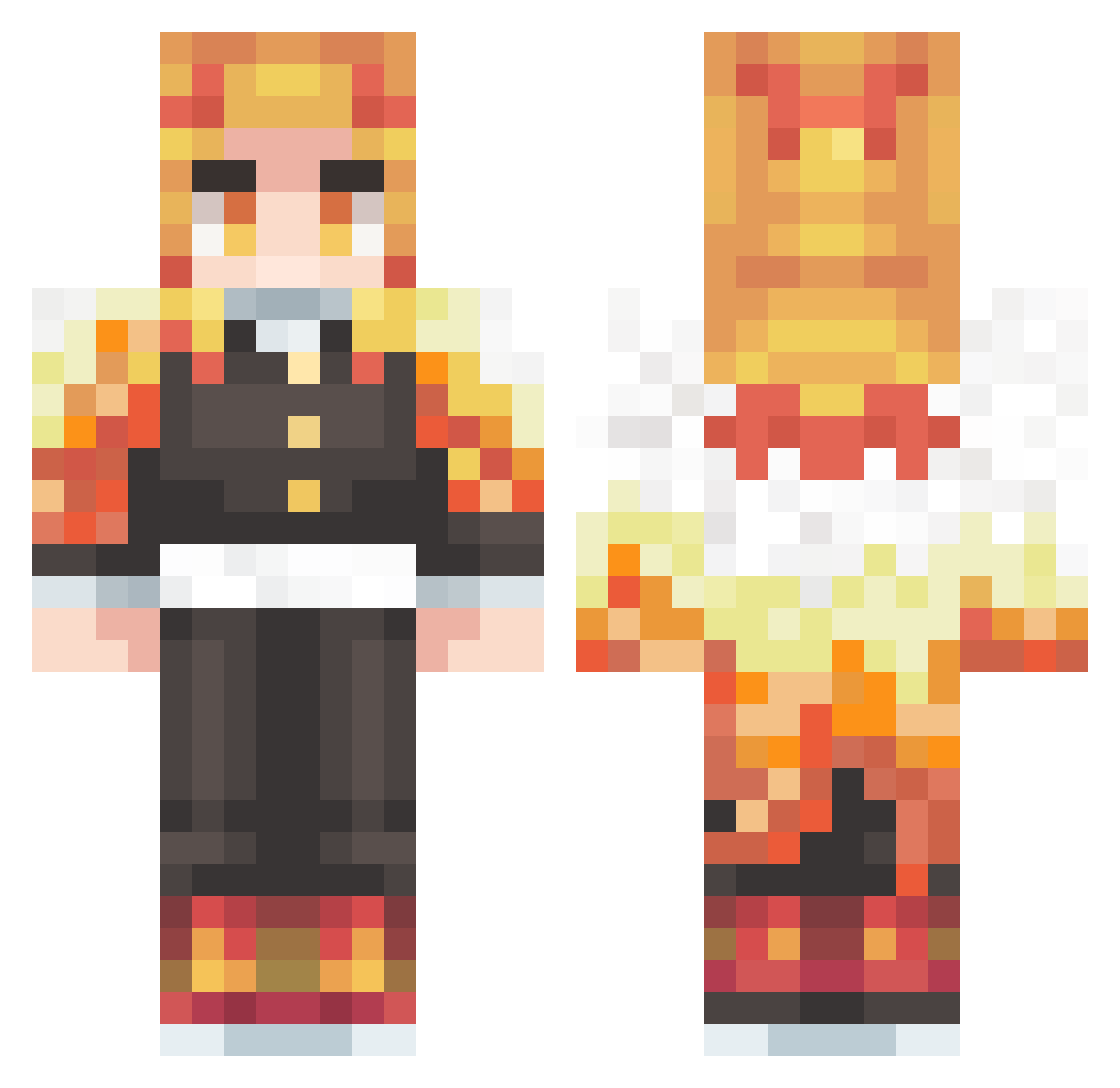 Dyson_pump721 Minecraft skin, front and back view