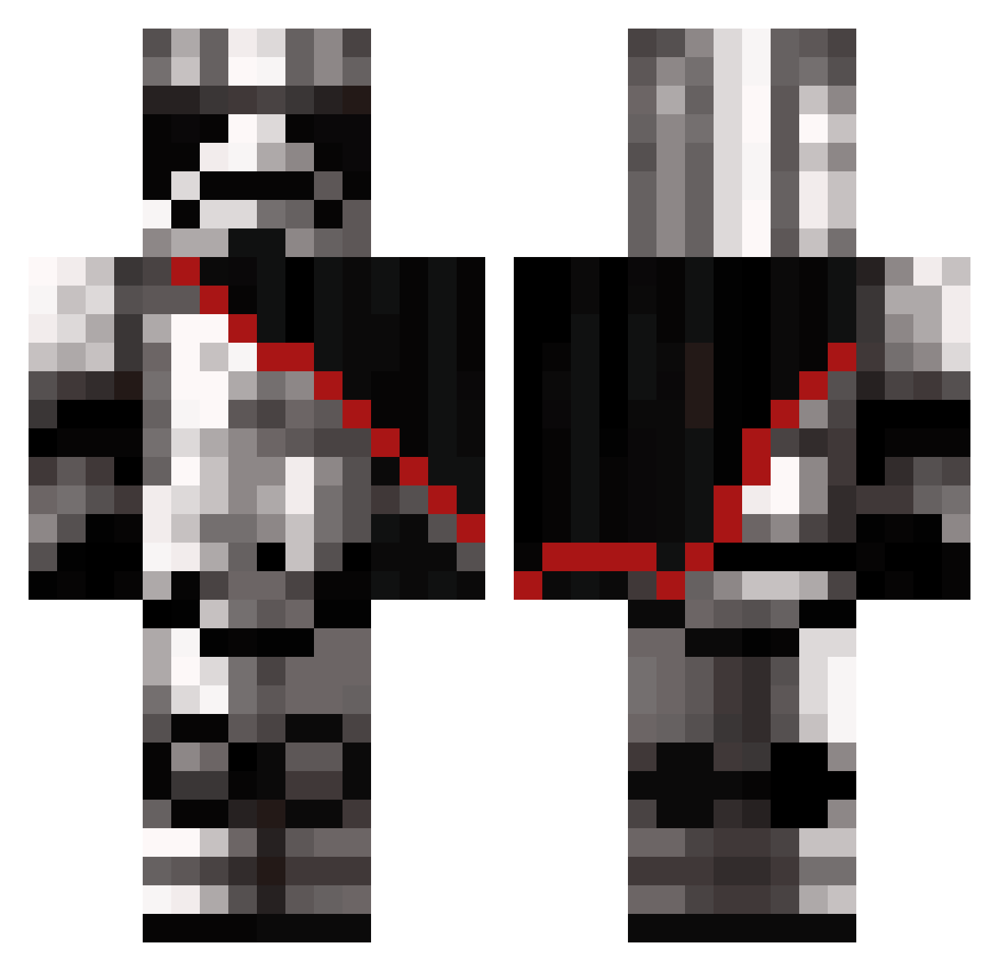 real_william Minecraft skin, front and back view