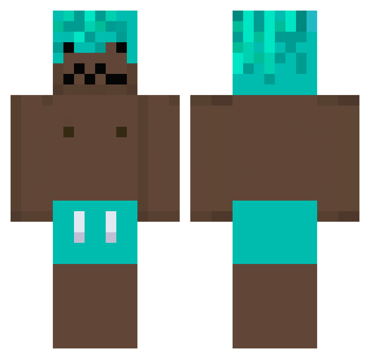 leodulion Minecraft skin, front and back view