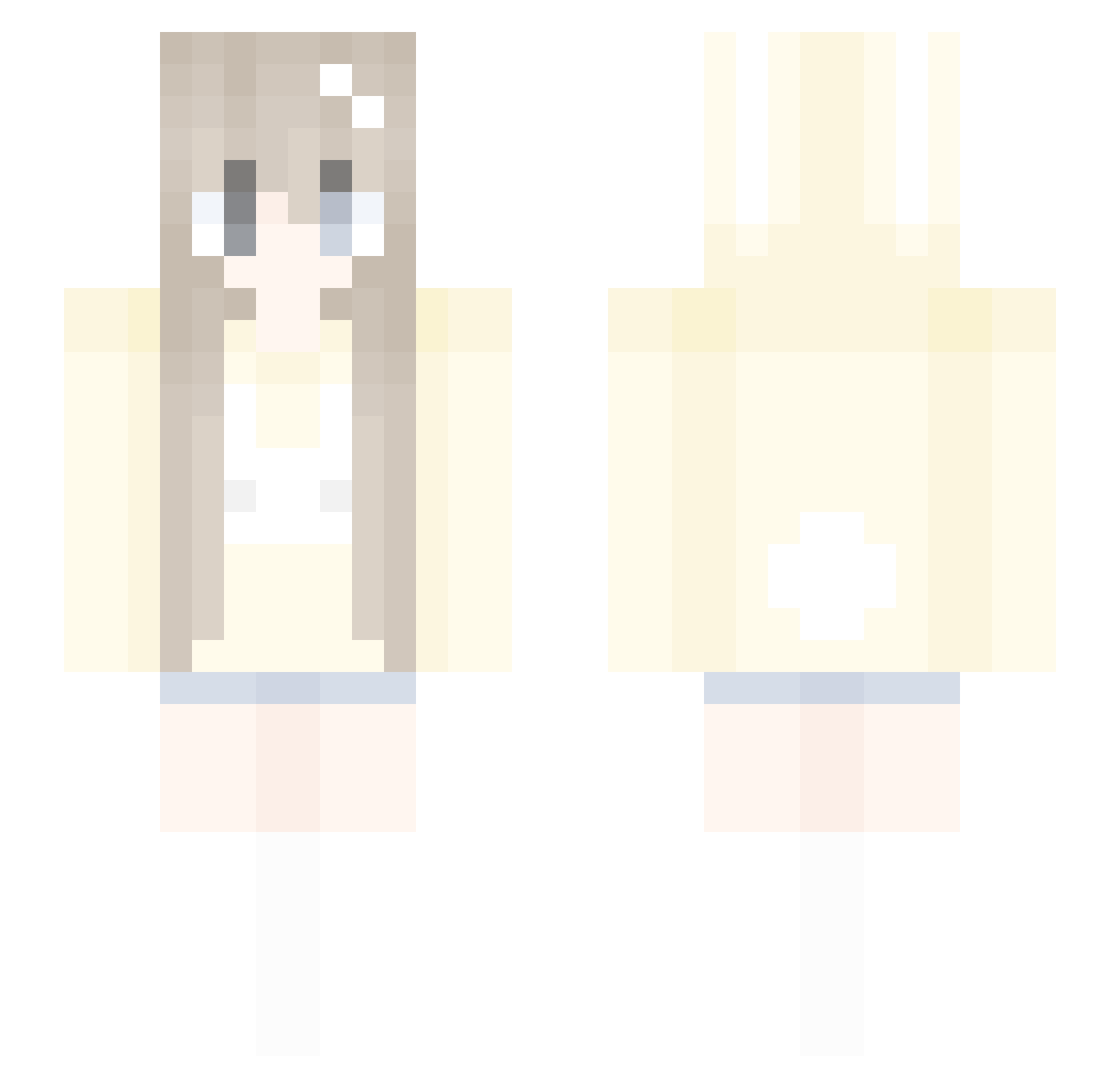 i11010101e Minecraft skin, front and back view