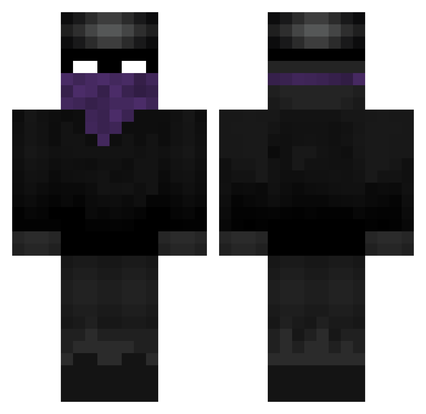 Snoorkel Minecraft skin, front and back view
