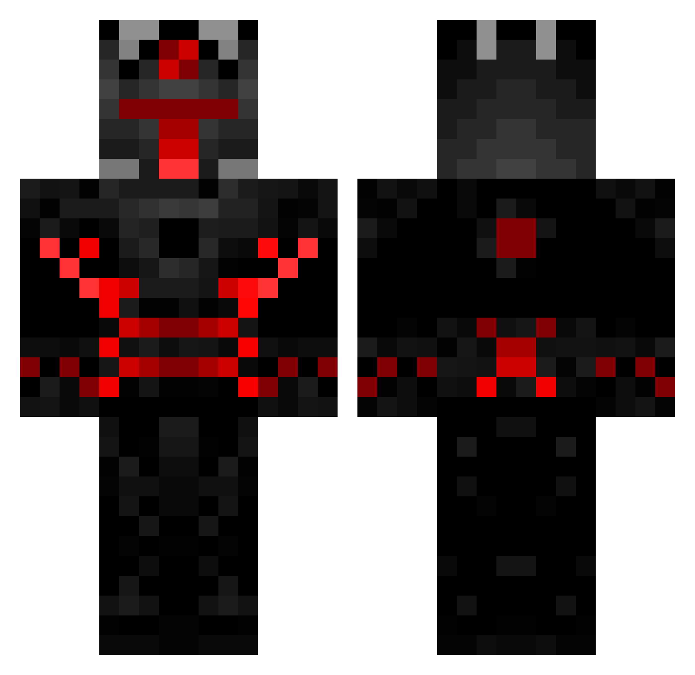05DBMiner Minecraft skin, front and back view