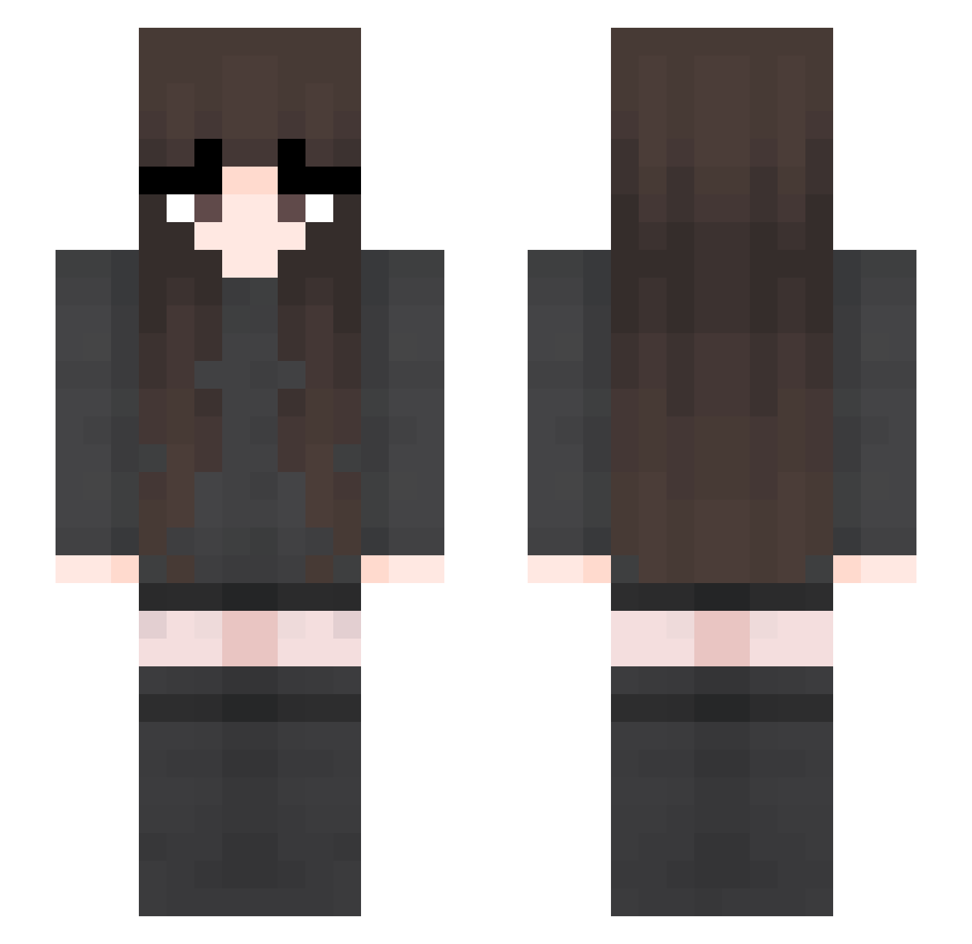 vietnamesische Minecraft skin, front and back view