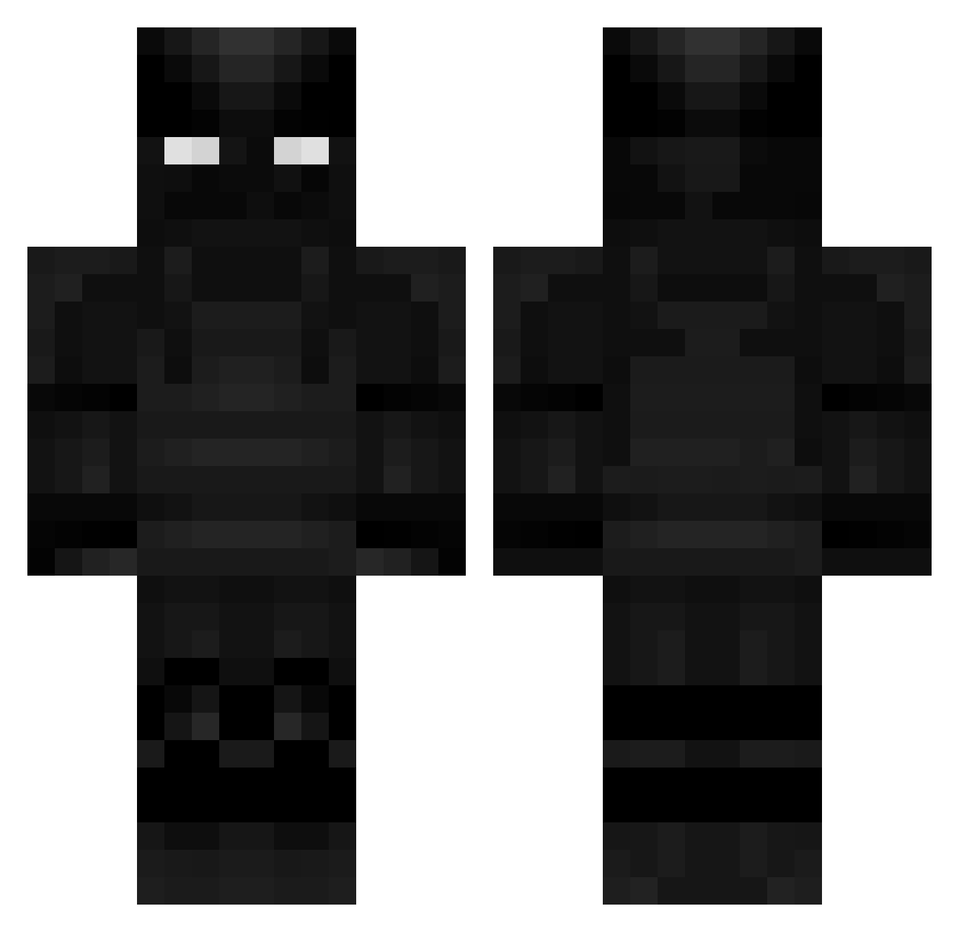 Snow_Mythos Minecraft skin, front and back view