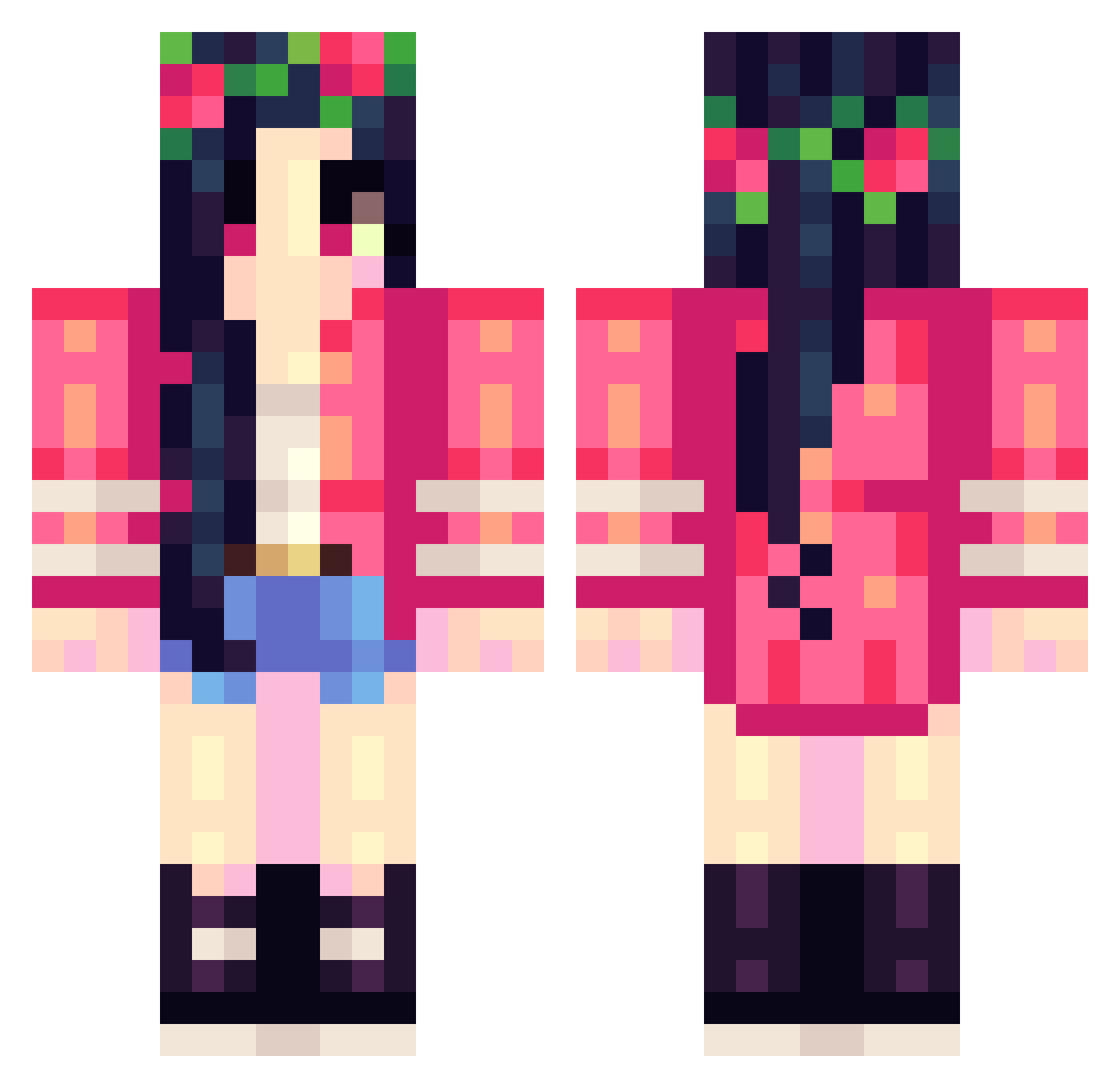 amychen0105 Minecraft skin, front and back view
