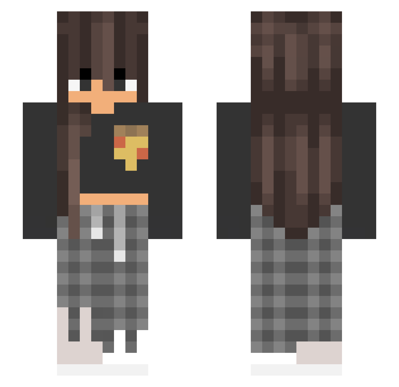 cxlinx_mlr Minecraft skin, front and back view