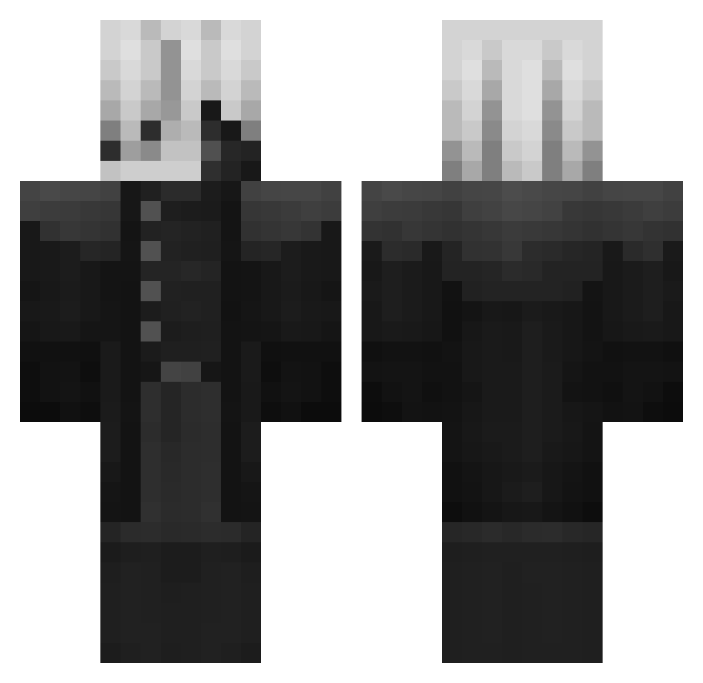 SoggyFries999 Minecraft skin, front and back view