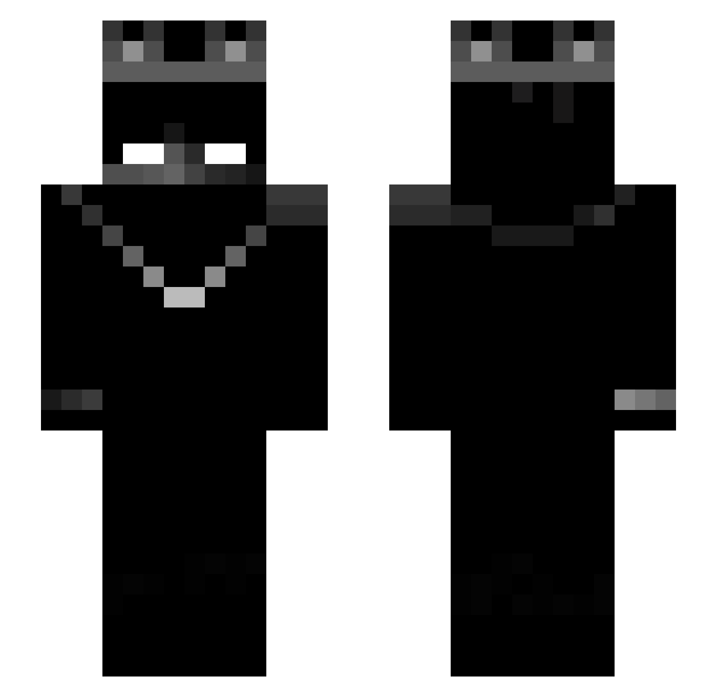 Skarred5482 Minecraft skin, front and back view