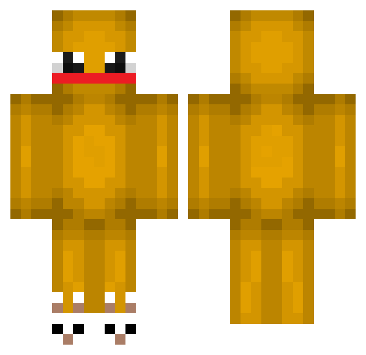 delpixel19 Minecraft skin, front and back view
