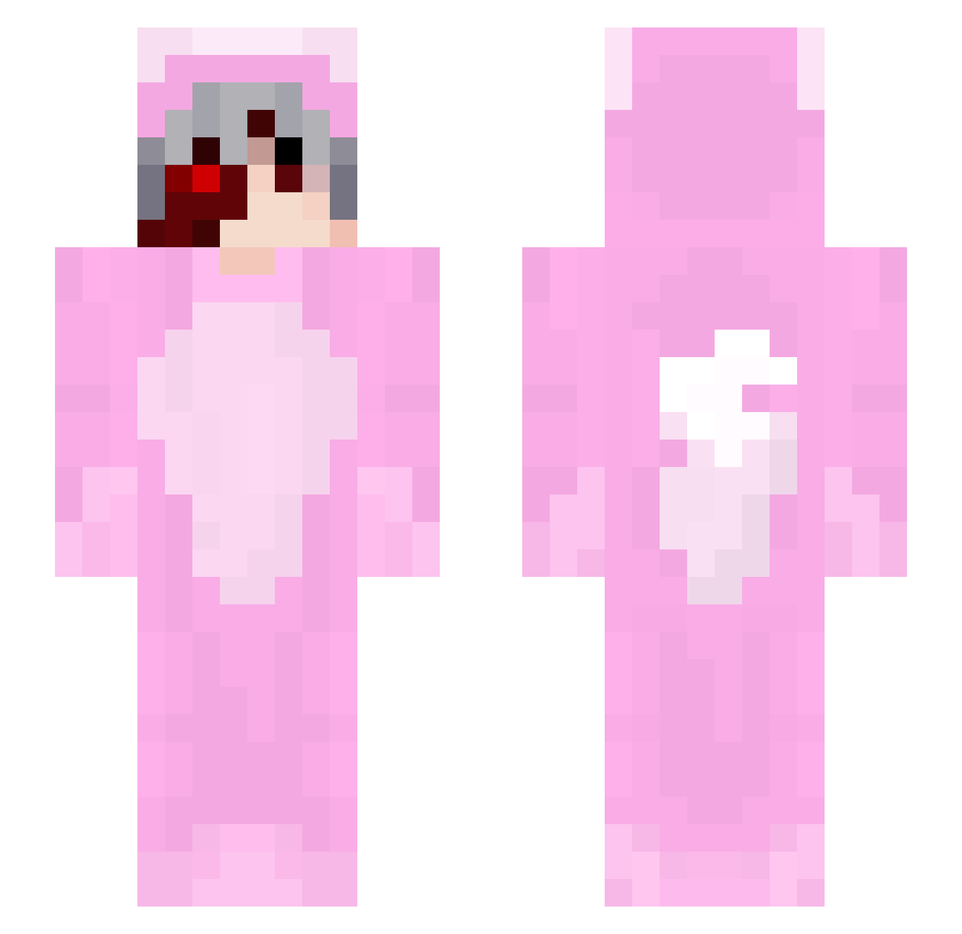 Revengeofdonny Minecraft skin, front and back view