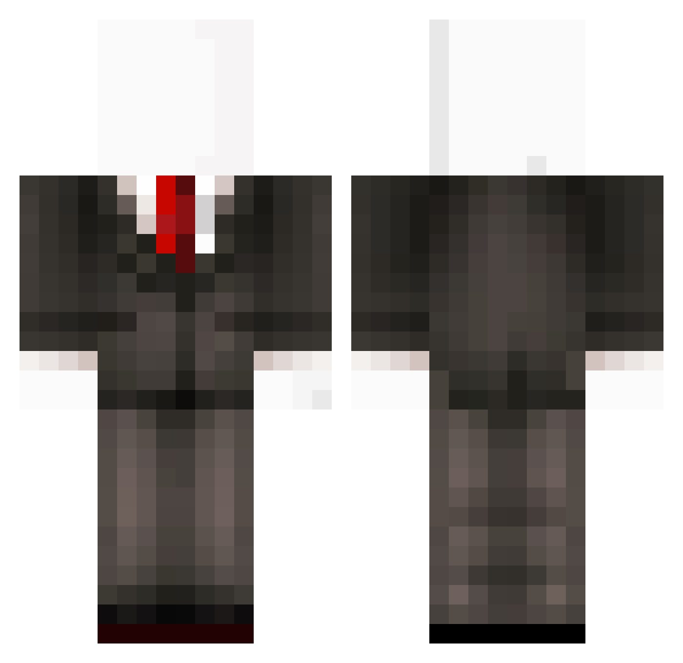 Terriakki Minecraft skin, front and back view