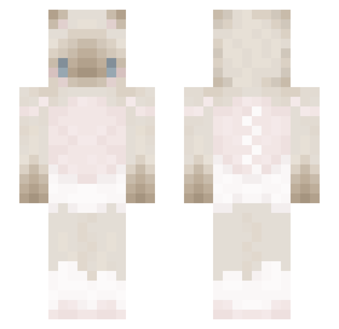 ayalovesteph15 Minecraft skin, front and back view