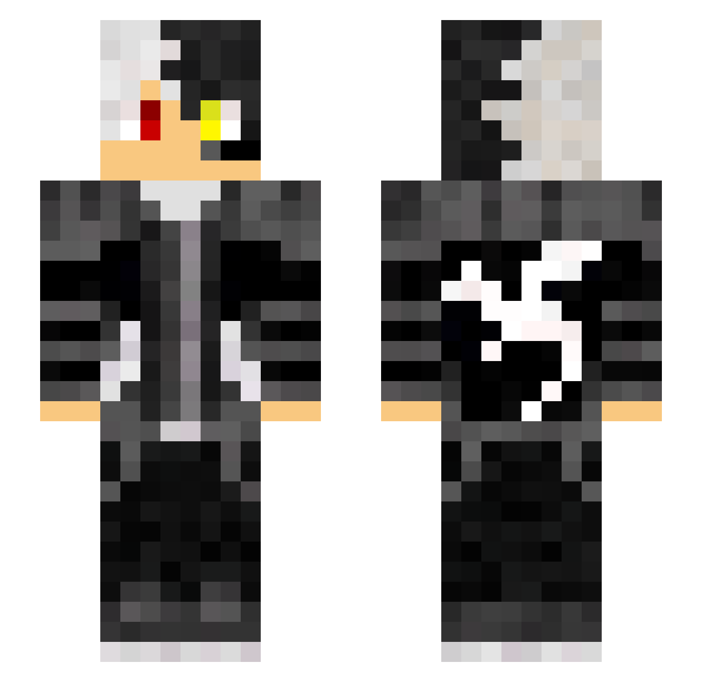 xXXLiQunXXx Minecraft skin, front and back view