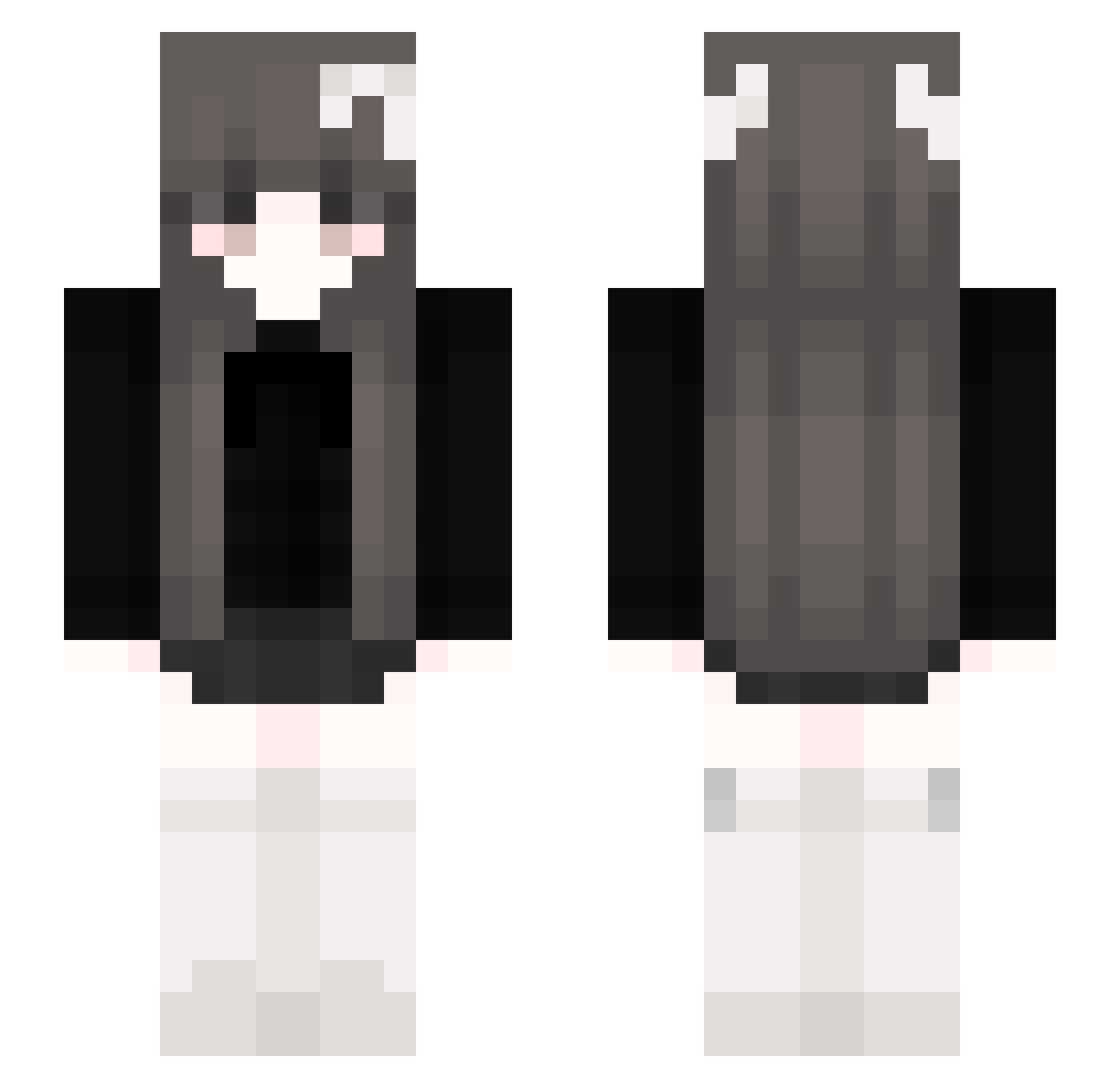 xianneoejfioxz Minecraft skin, front and back view