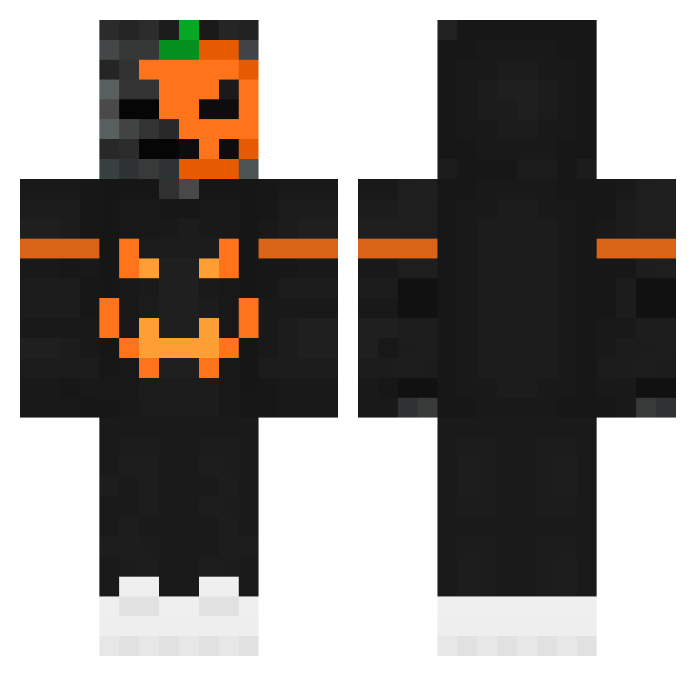 LycanYT Minecraft skin, front and back view