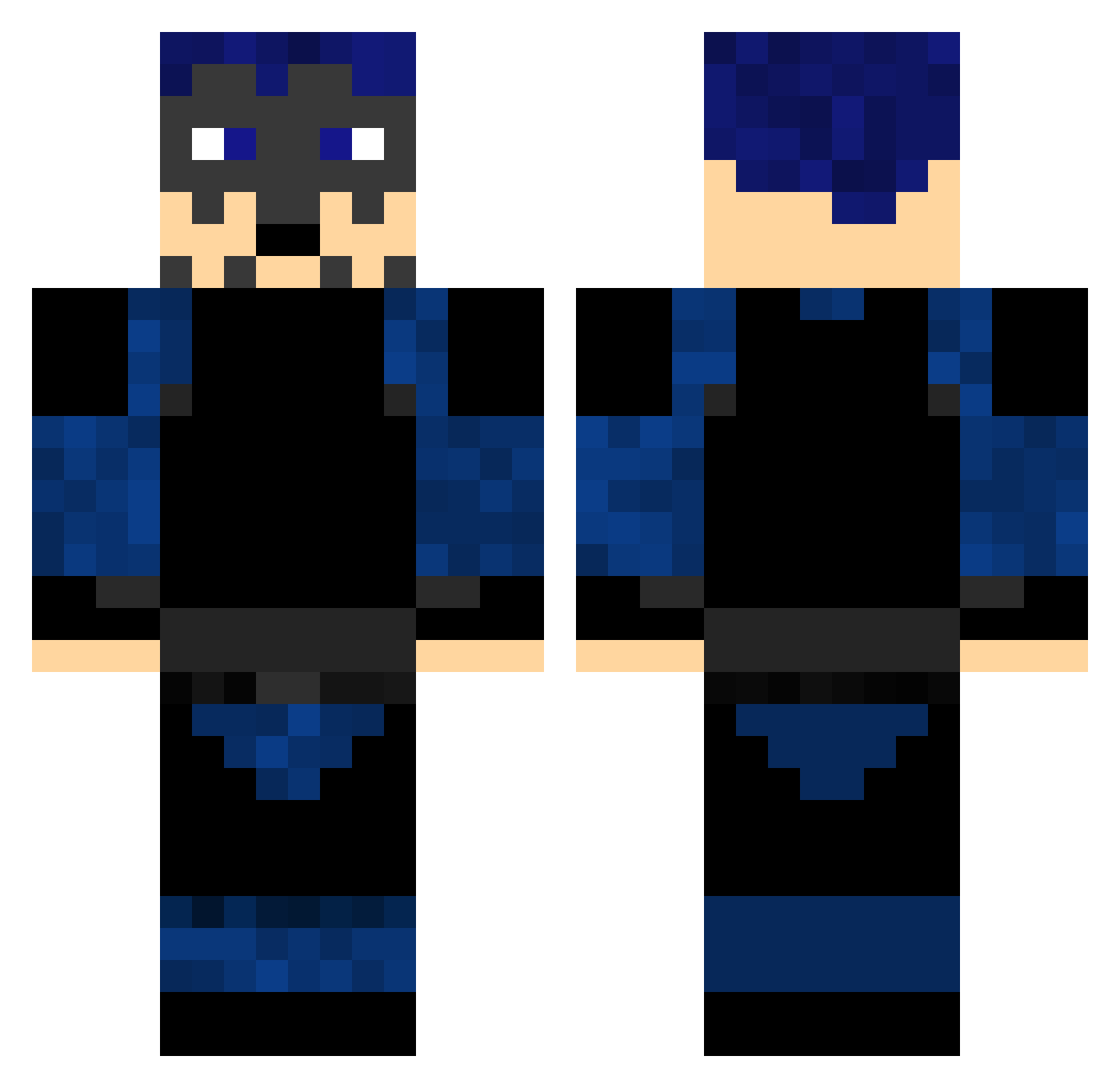 ZodiacEP Minecraft skin, front and back view