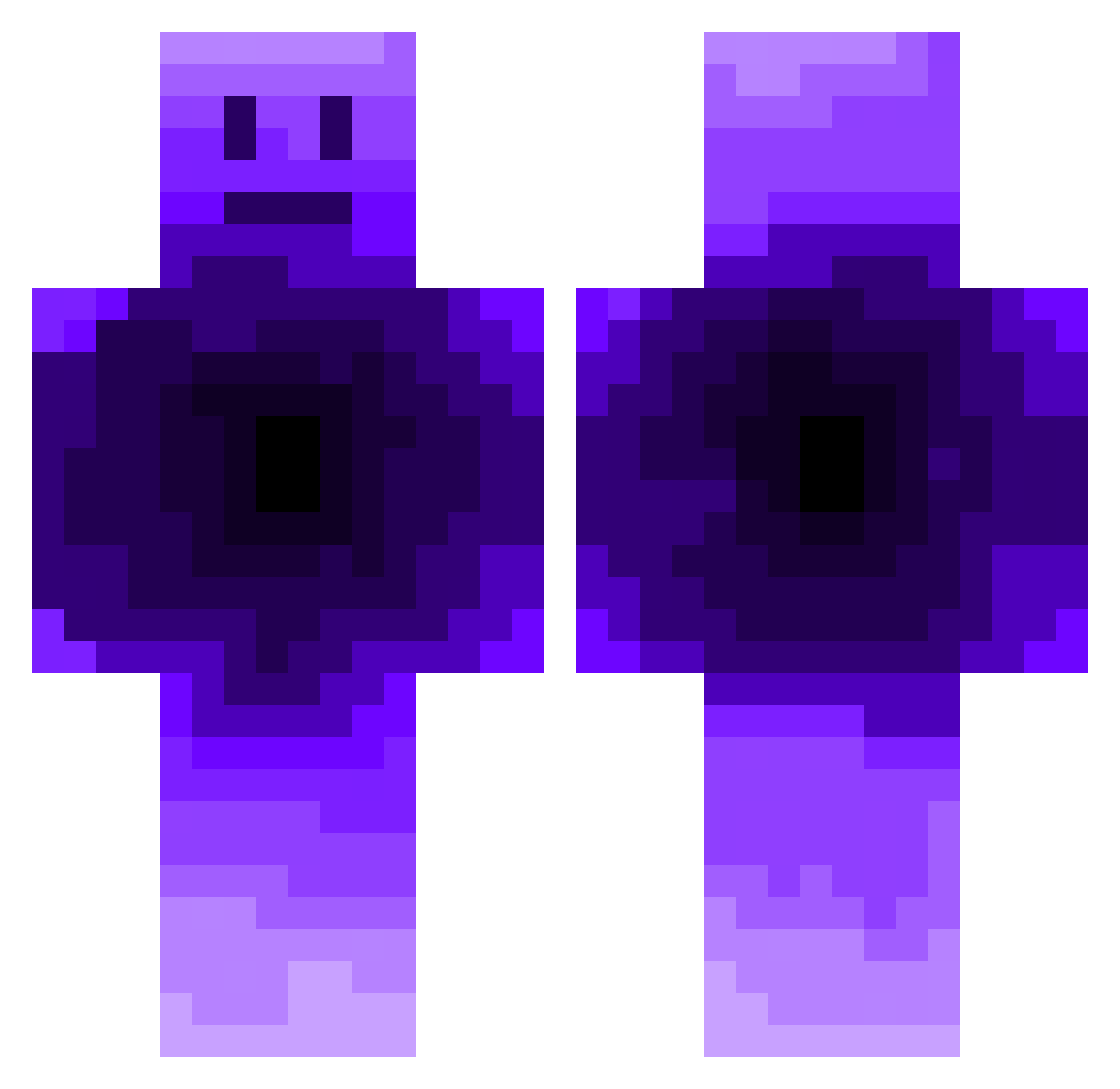 AntiGovernment Minecraft skin, front and back view