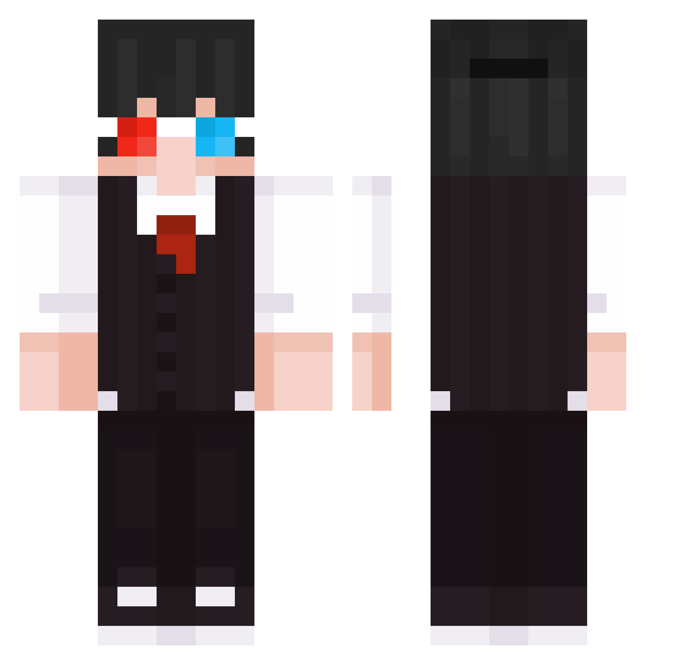 misdraw Minecraft skin, front and back view