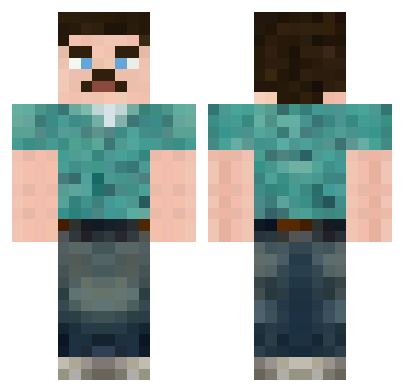 mrtuning1990 Minecraft skin, front and back view