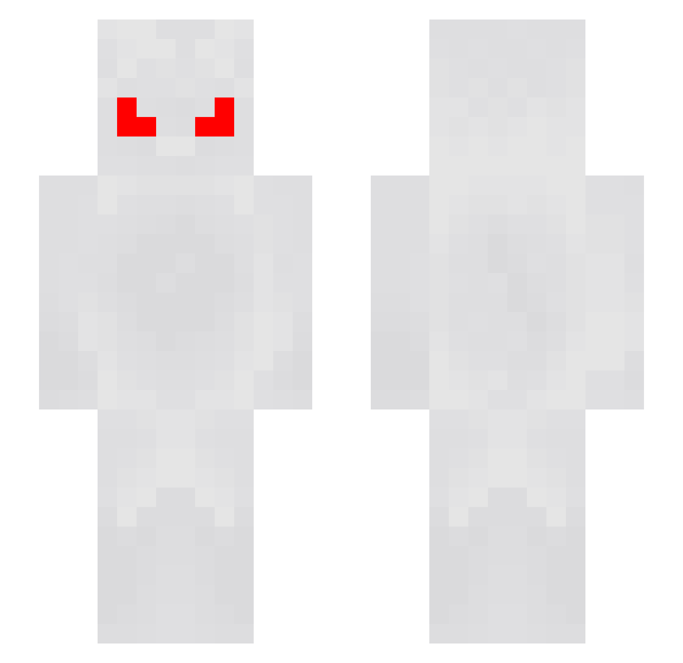 teenful Minecraft skin, front and back view