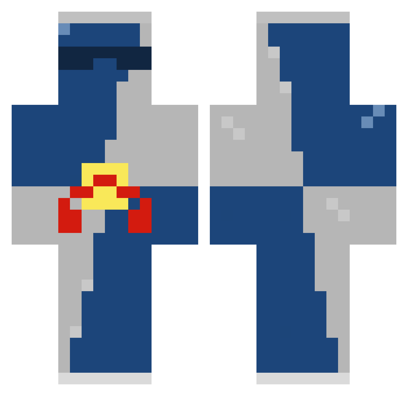 bytheway142 Minecraft skin, front and back view