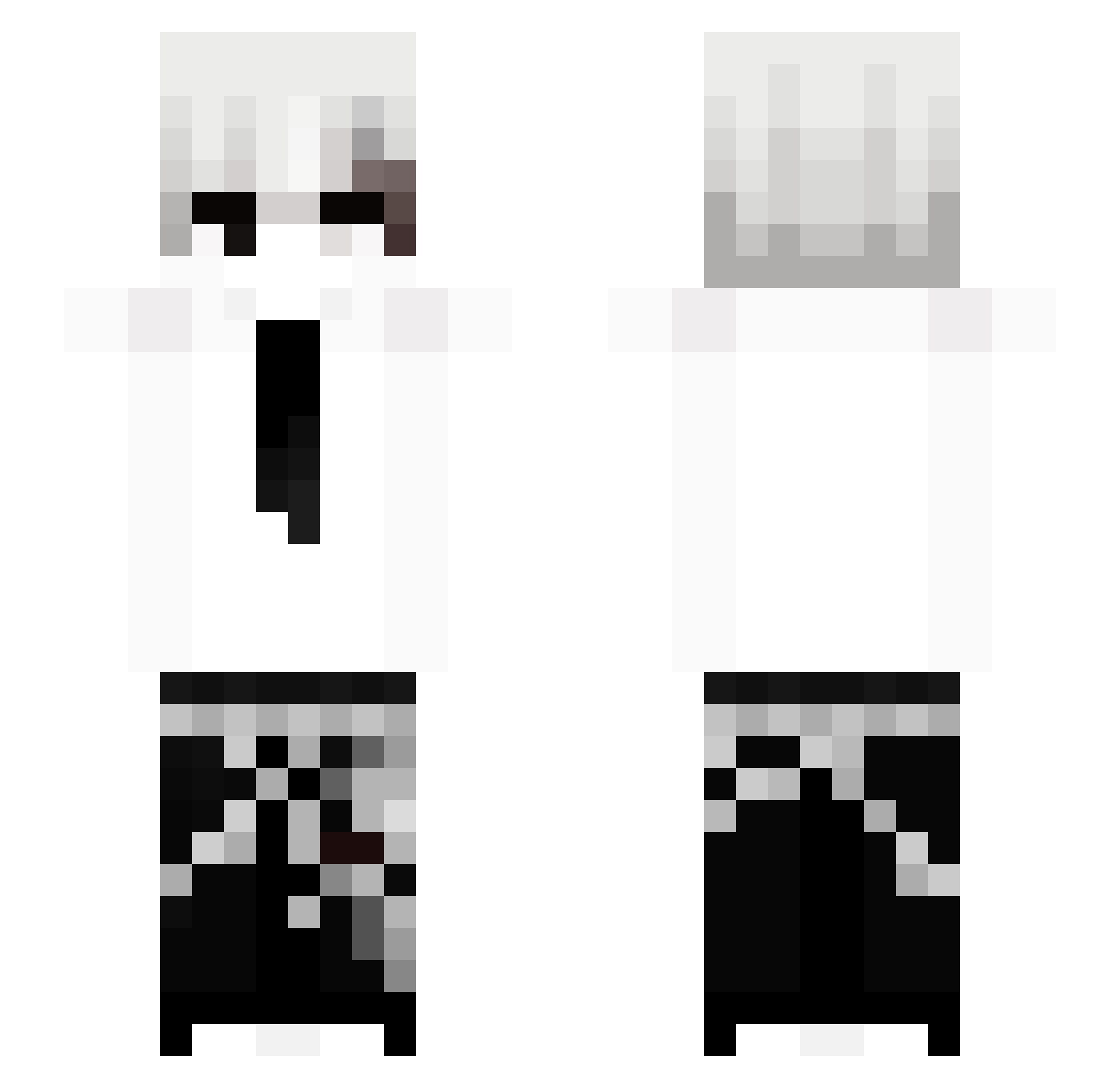 Vladexexexxeee Minecraft skin, front and back view