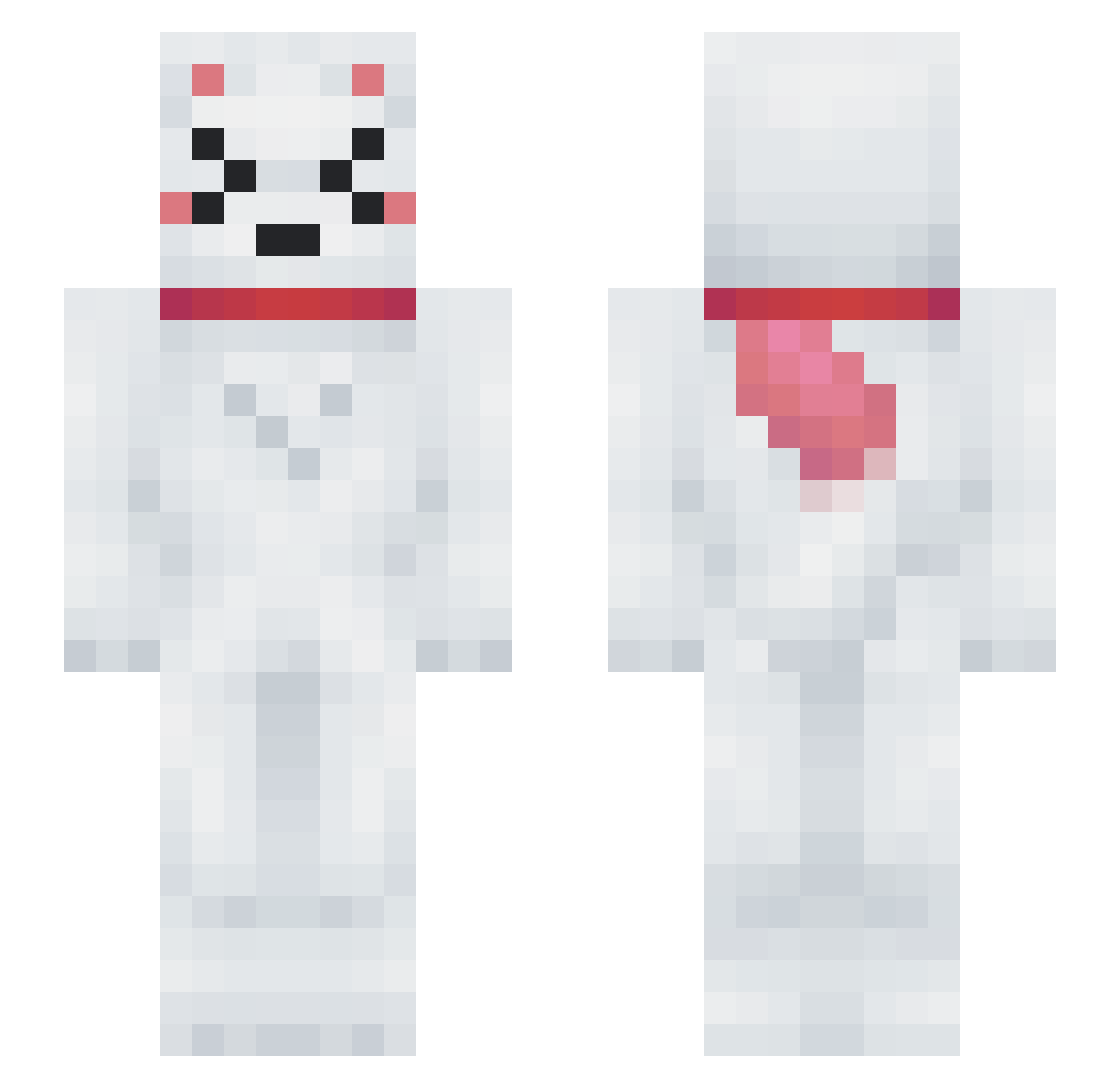 Lagexz Minecraft skin, front and back view