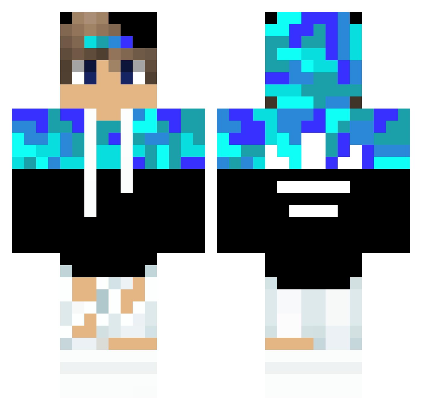captain_steve13 Minecraft skin, front and back view