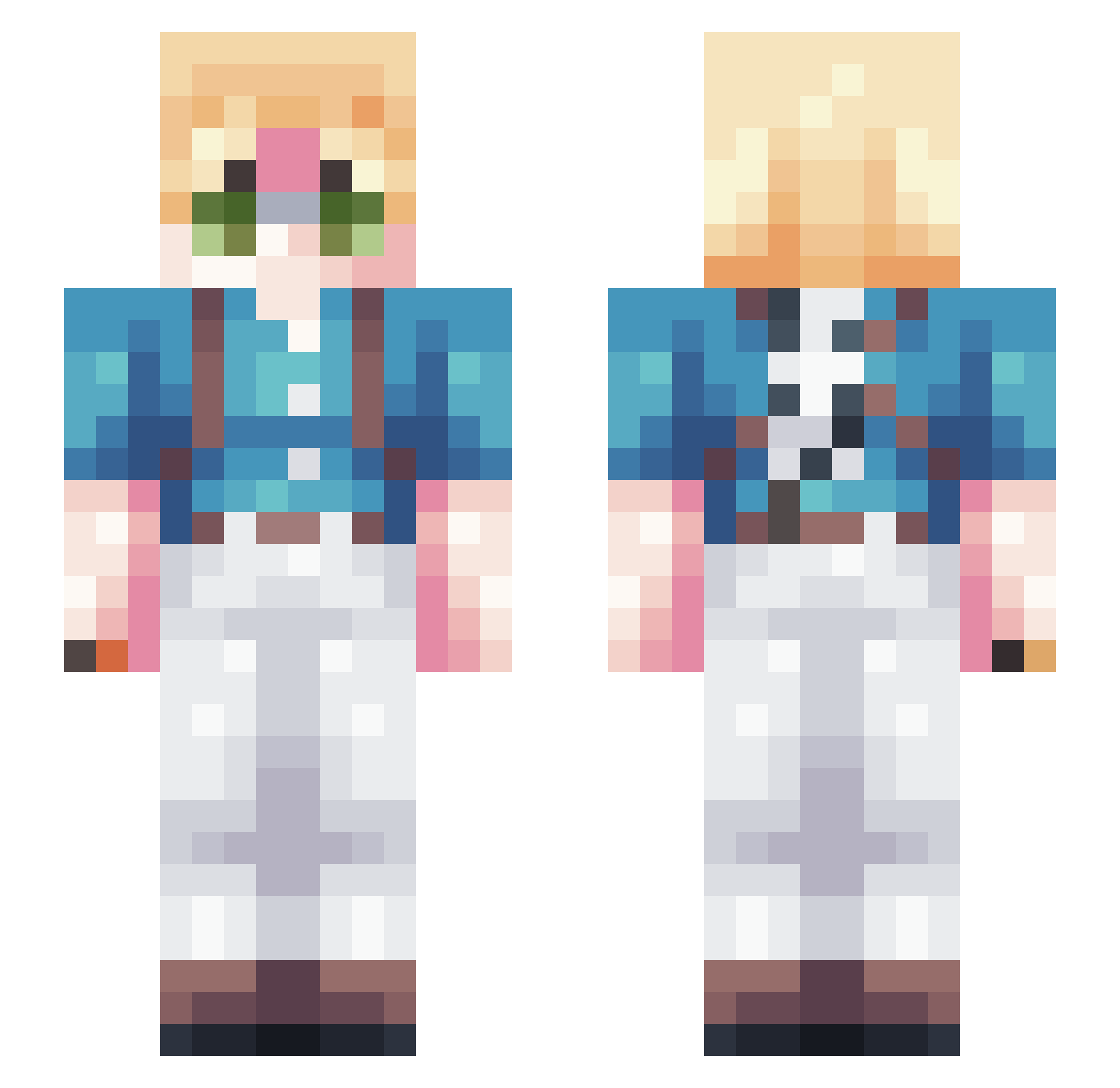 zTiagoPT Minecraft skin, front and back view