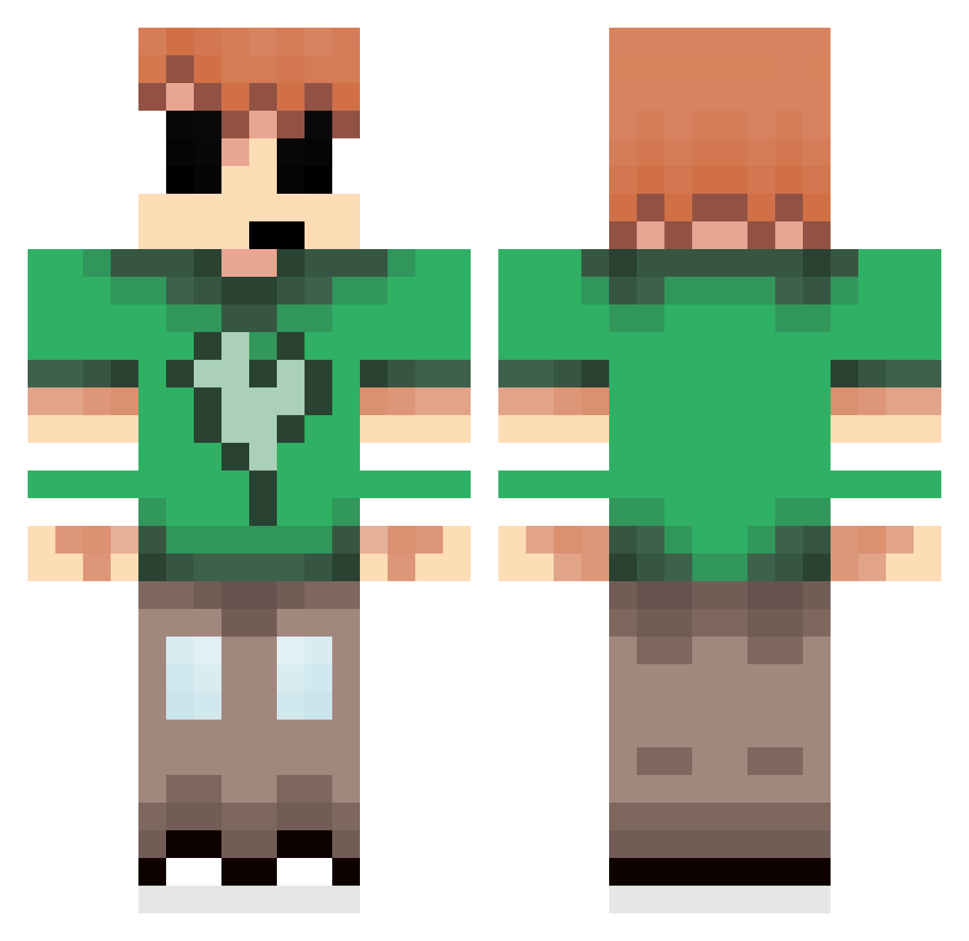 scxtt_pilgrim Minecraft skin, front and back view