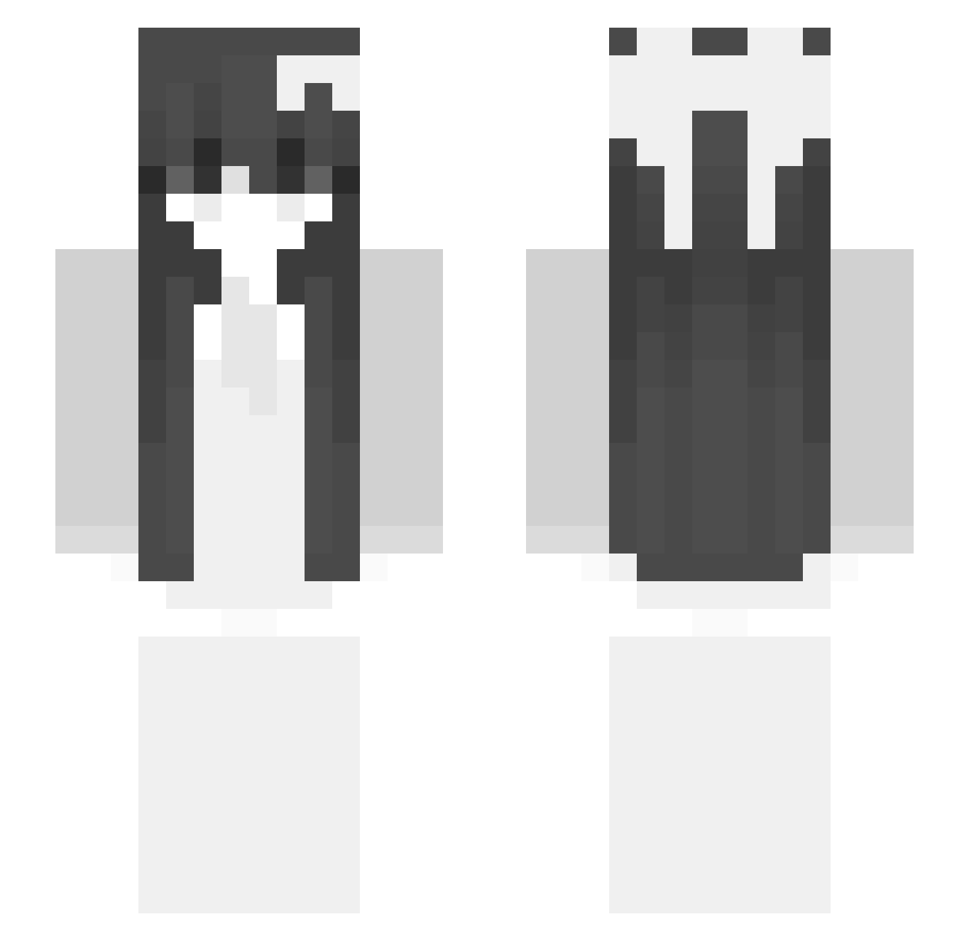 alujyeh Minecraft skin, front and back view